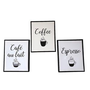 Coffee Lover's Wood Base Panels Set of 3 Modern m
Minimalist Wall Art Prints